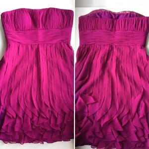 Le chateau pink ruffled dress